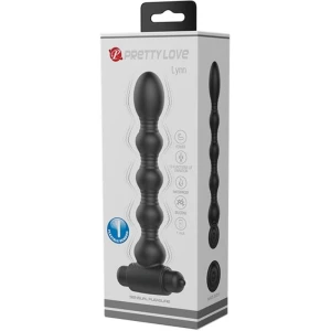 PRETTY LOVE - LYNN SILICONE ANAL PLUG 10 VIBRAÃÃES PRETO
